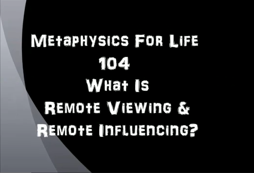 Meta Physics 104 For Life Lesson Four